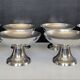 Set of 8 vintage stainless steel ice cream bowls