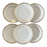 Flat plates with gold decoration