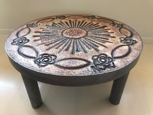 Table basse ronde en céramique