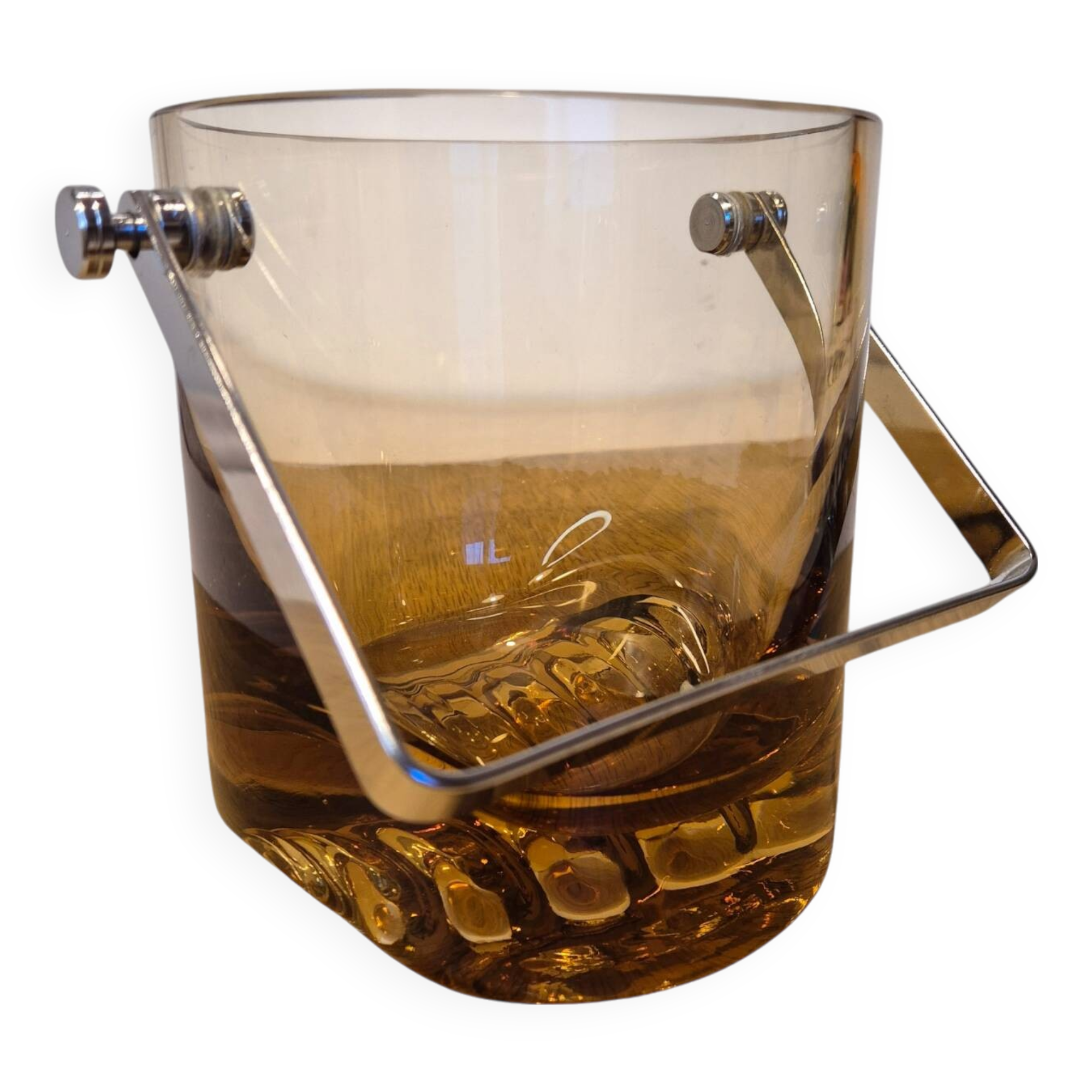 Pierre Schneider smoked glass ice bucket