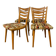 Série de 4 chaises scandinaves des années 50-60