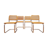 Lot of 4 Cesca B32 chairs by Marcel Breuer