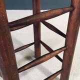 Brutalist bar stool by Charles Dudouyt, France, 1940s.