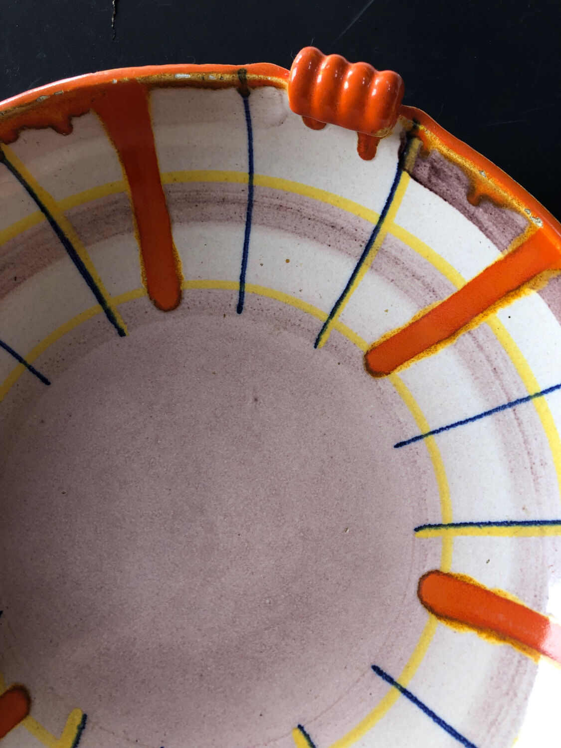 Abstract dish by Elfie Stadtler for Schramberg