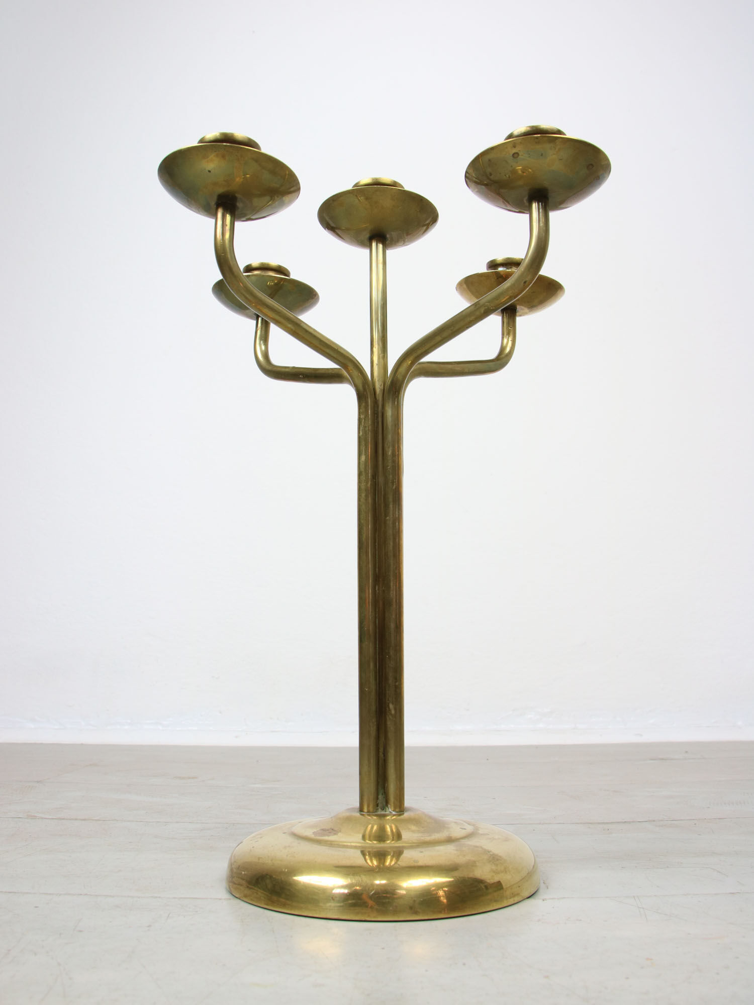 Vintage Brass 5-arm candlestick