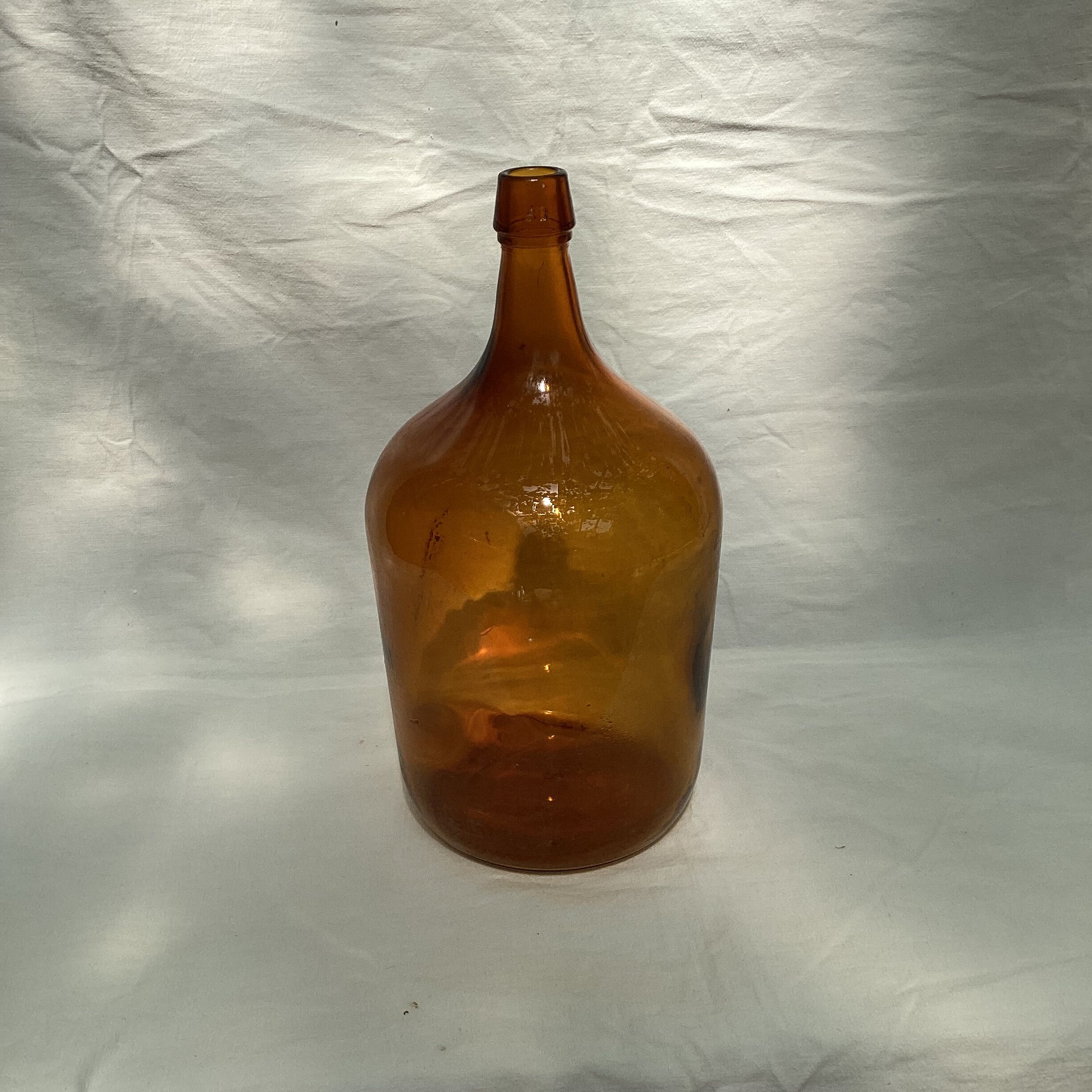 Amber glass bottle