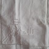 Old pillowcase made of thread