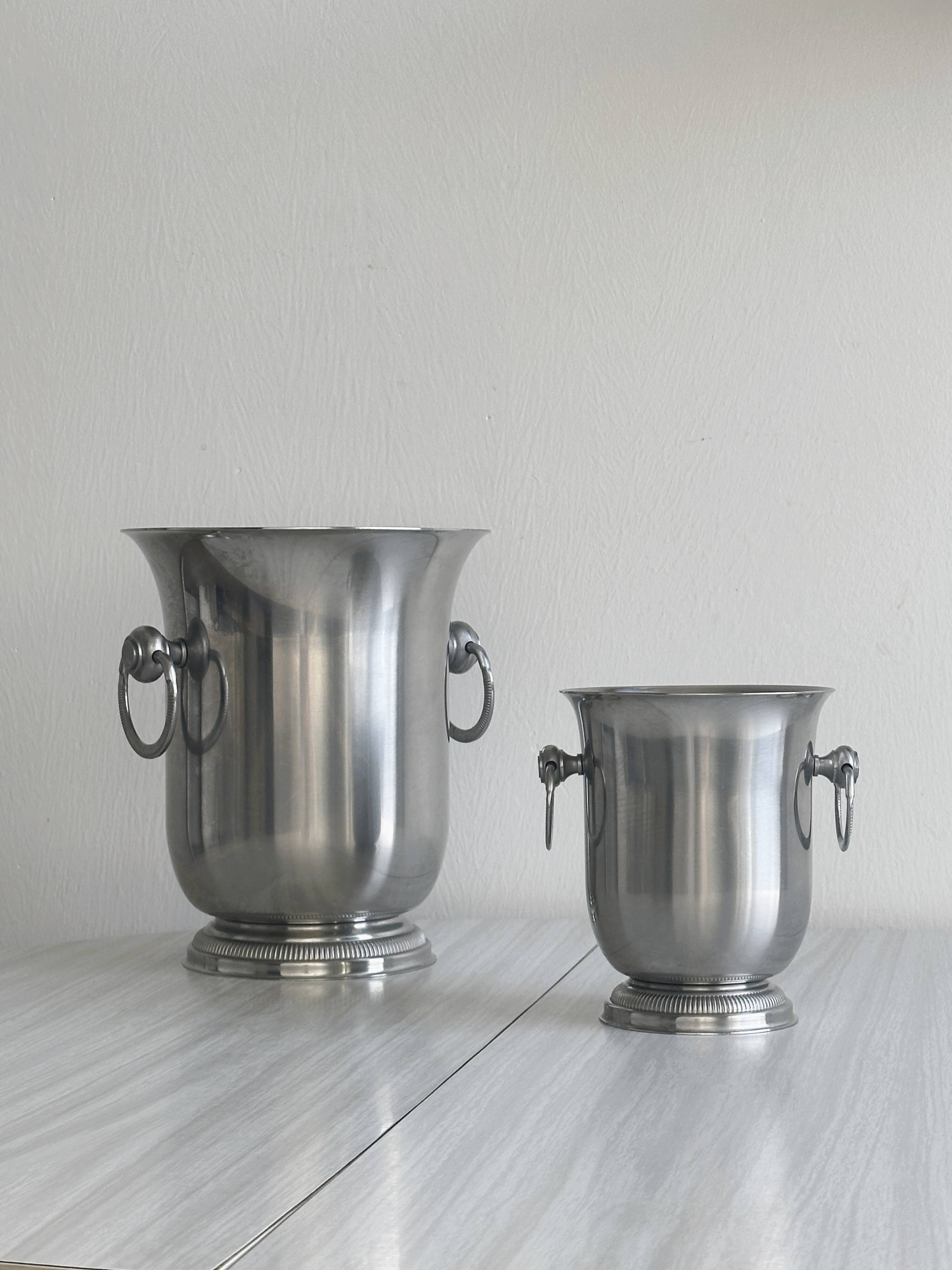Jean Couzon champagne bucket and ice bucket set