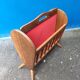 Porte revues bois pieds compas