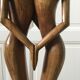 XXL couple sculpture, Scandinavian style, 60s