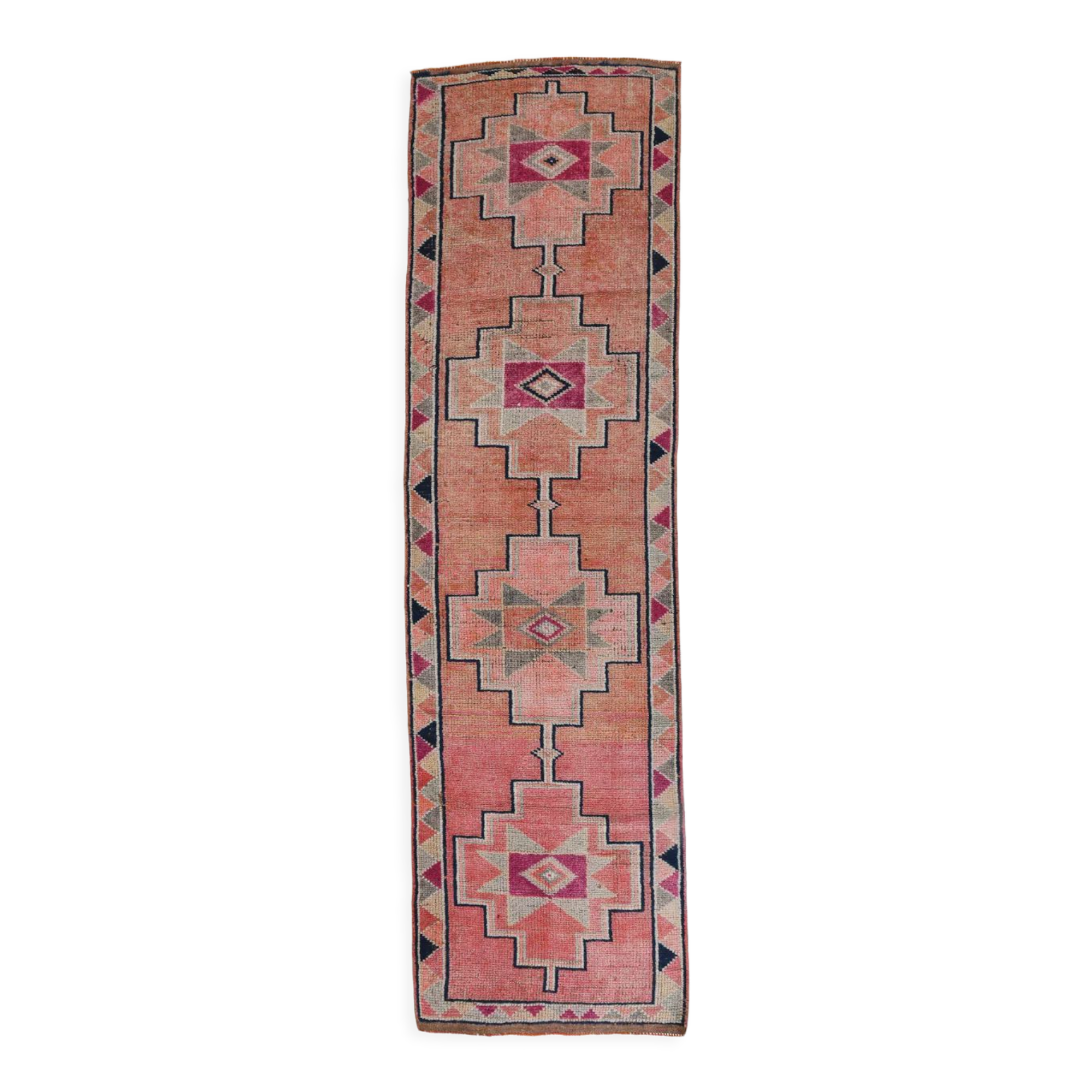 Oriental vintage runner rug 92x329cm