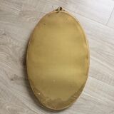 Vintage oval gilded mirror
