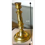 Solid brass candle holder