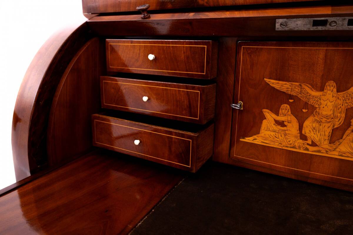 Mahogany secretary, Northern Europe, late 19th century.