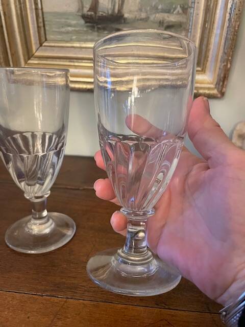 2 verres à absinthe anciens