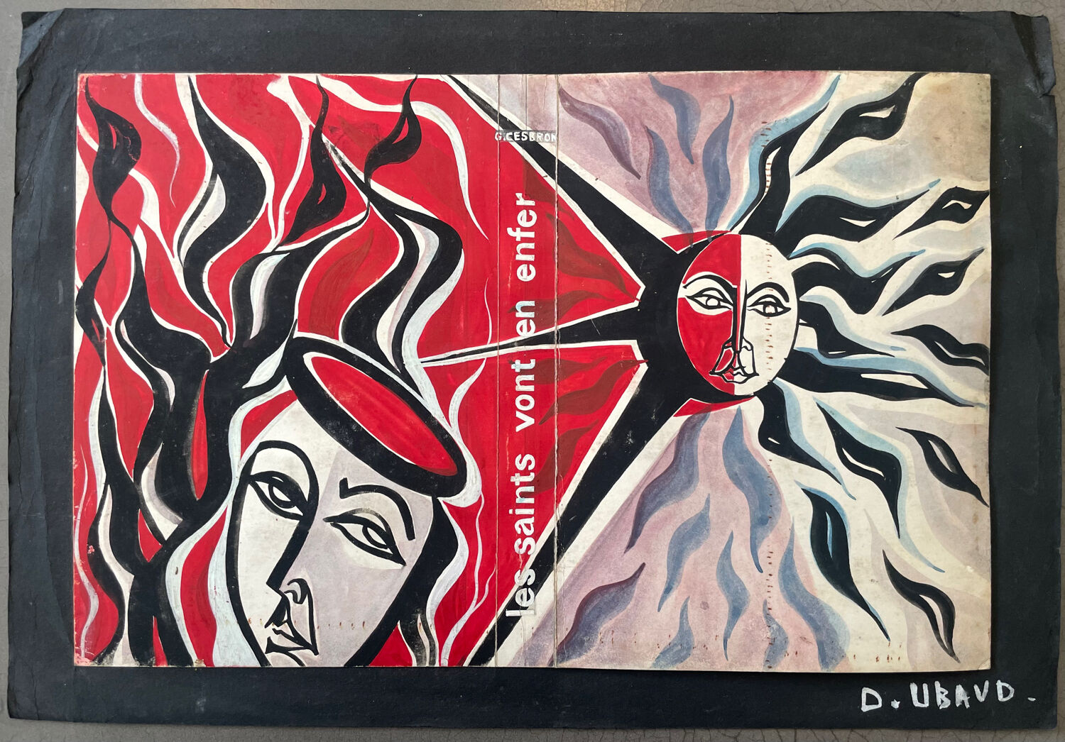 Table book cover study G.Cesbron 20th century