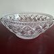 Large crystal bowl with 2 handles, diameter 23 cm, height 9.6 cm