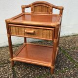 Rattan bedside
