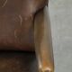 Chaise Gainsborough en cuir de vachette en bois avec une apparence époustouflante.