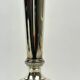 Silver-plated bronze lamp base, candlestick converted into a lamp, H. 53.5 cm