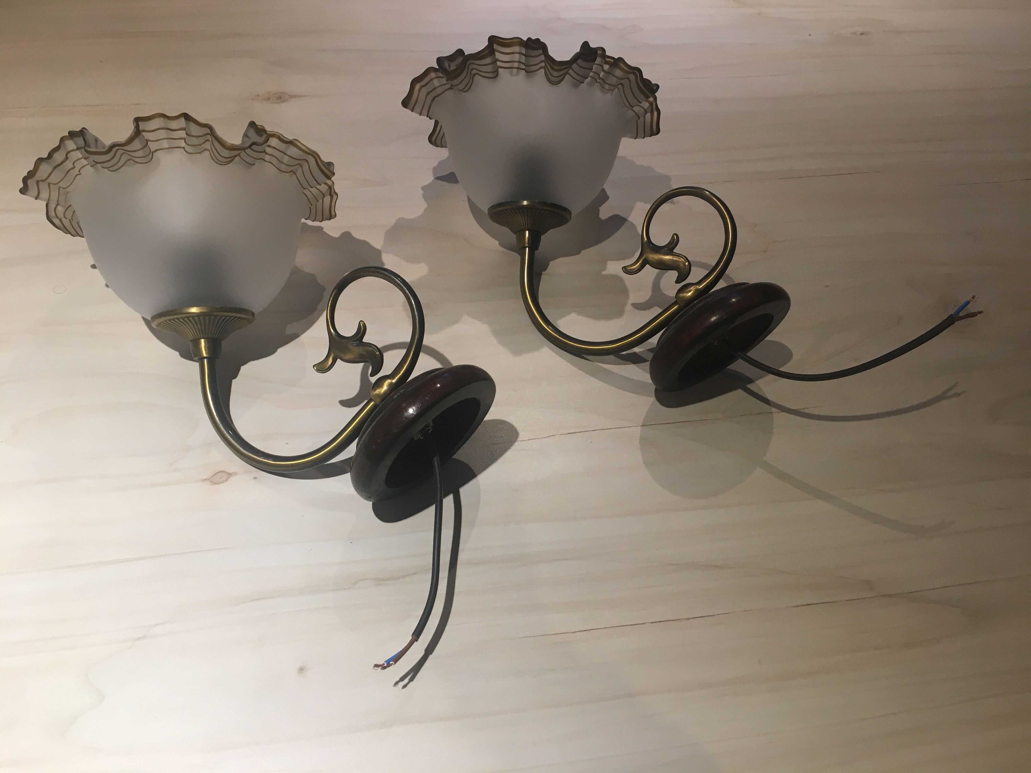 Vintage wall lamp set