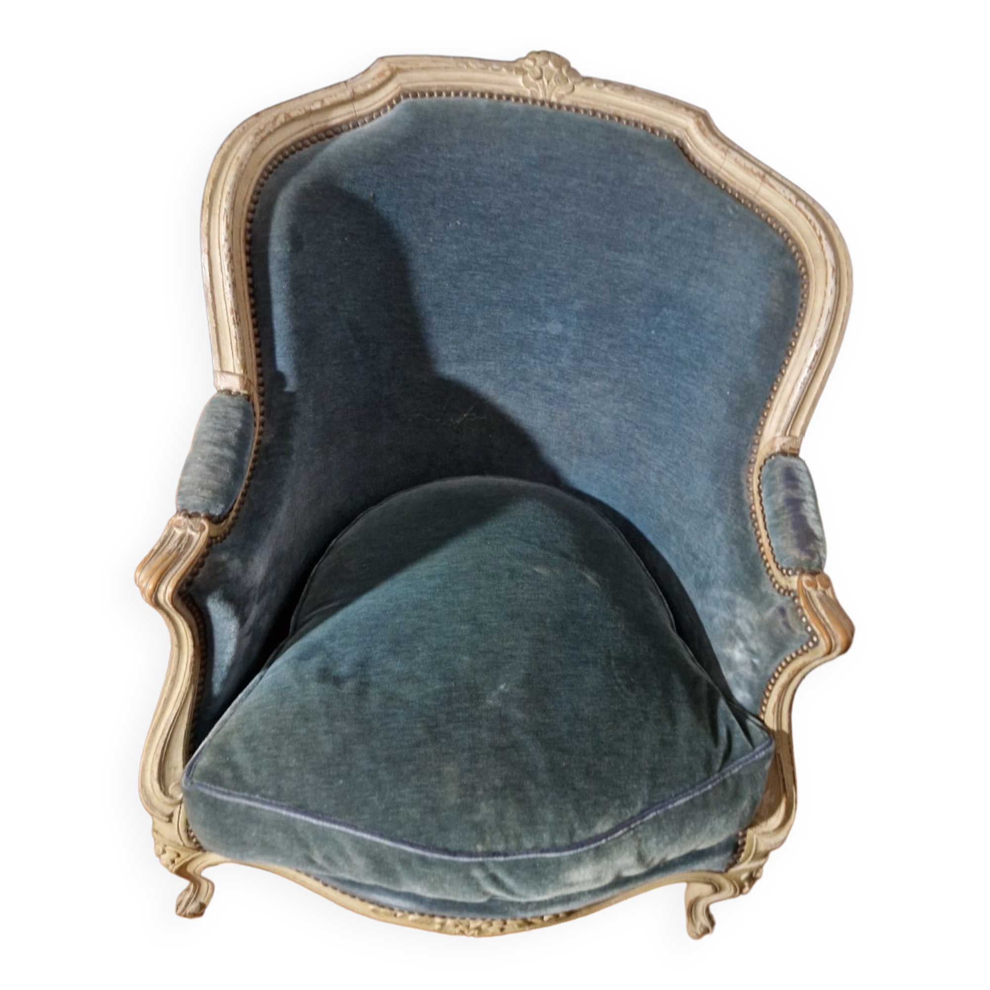 Armchairs bergère cabriolet style louis xv