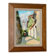 Swedish oil painting on panel "Morcote" – vintage and framed