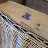 Pair of rattan armchairs
