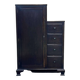 English oak wardrobe with drawers from the 1950s