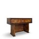 Italian burl walnut art deco console table, 1930s.