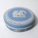 Bonbonnière Wedgwood jasperware en fleur de grès vintage