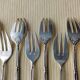 Set of 12 silver-plated cake forks SFAM "A la Russe" model