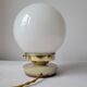 Onyx lamp and opaline wall lamps