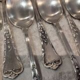 6 silver cutlery sets, 800 Swiss silversmith Jezler, Lily of the Valley model