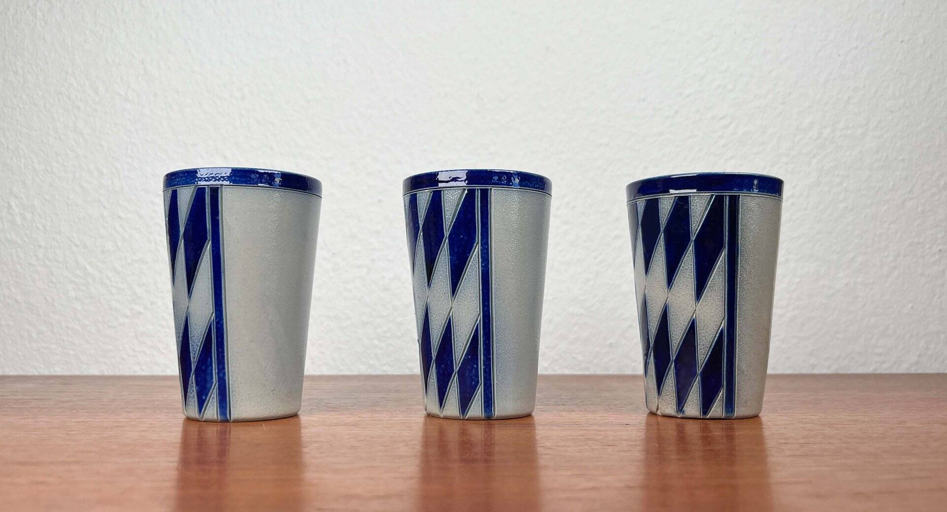 Set of 3 Vintage German Ceramic Mugs by Merkelbach Keramik, 1970s