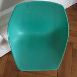 Chair blue shell of Pierre Guariche