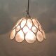 Vintage 1970s shell pendant lamp ceiling light lampshade