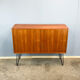 Small sideboard on hairpin legs, teak, 1960s