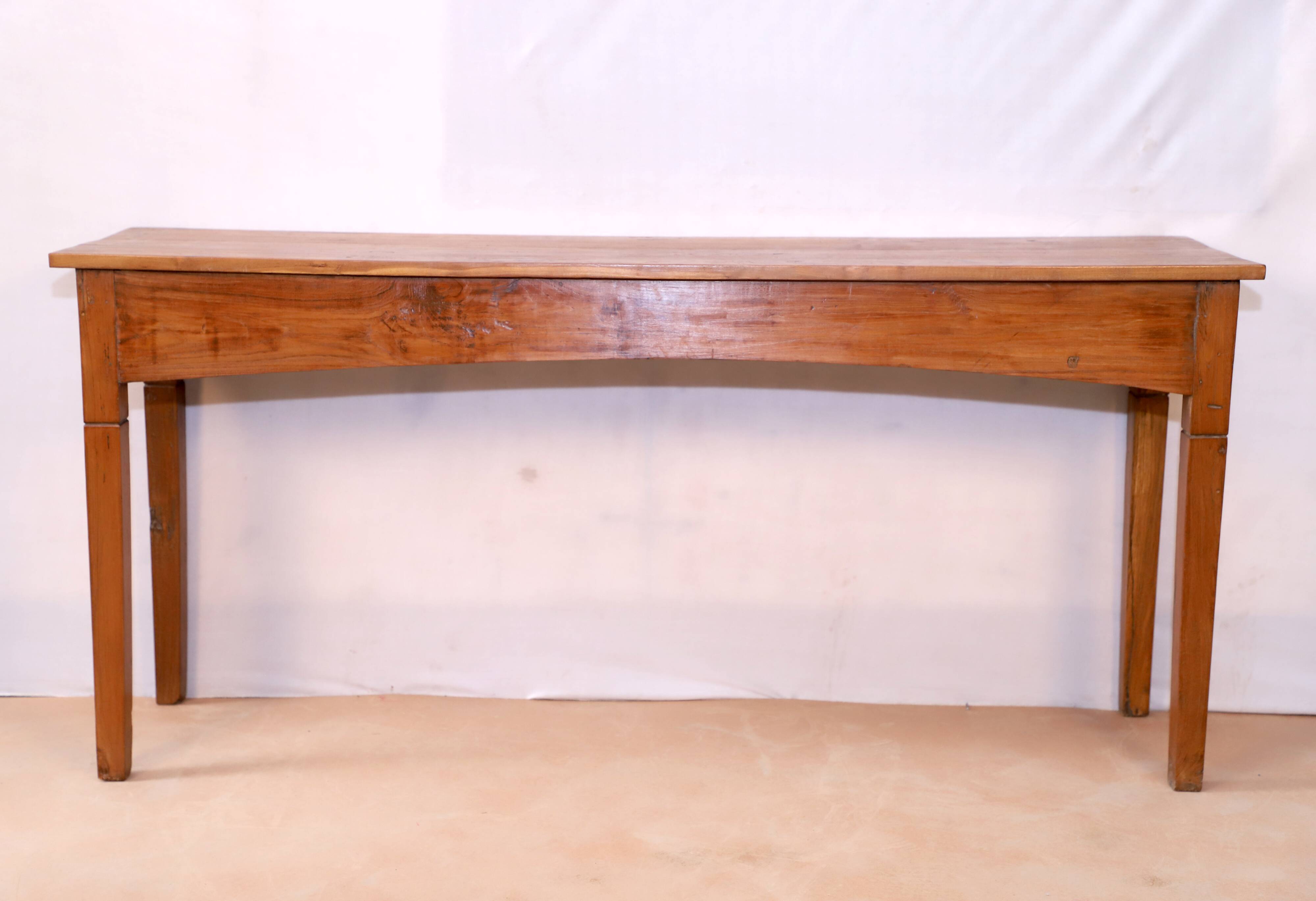 Burmese teak console