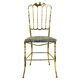 Mid-Century Chiavari Chair in Brass by Giuseppe Gaetano Descalzi, Italy, 1950s
