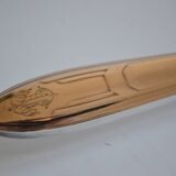 12 art deco silver metal dessert or cheese knives 20.5 cm AR monogram