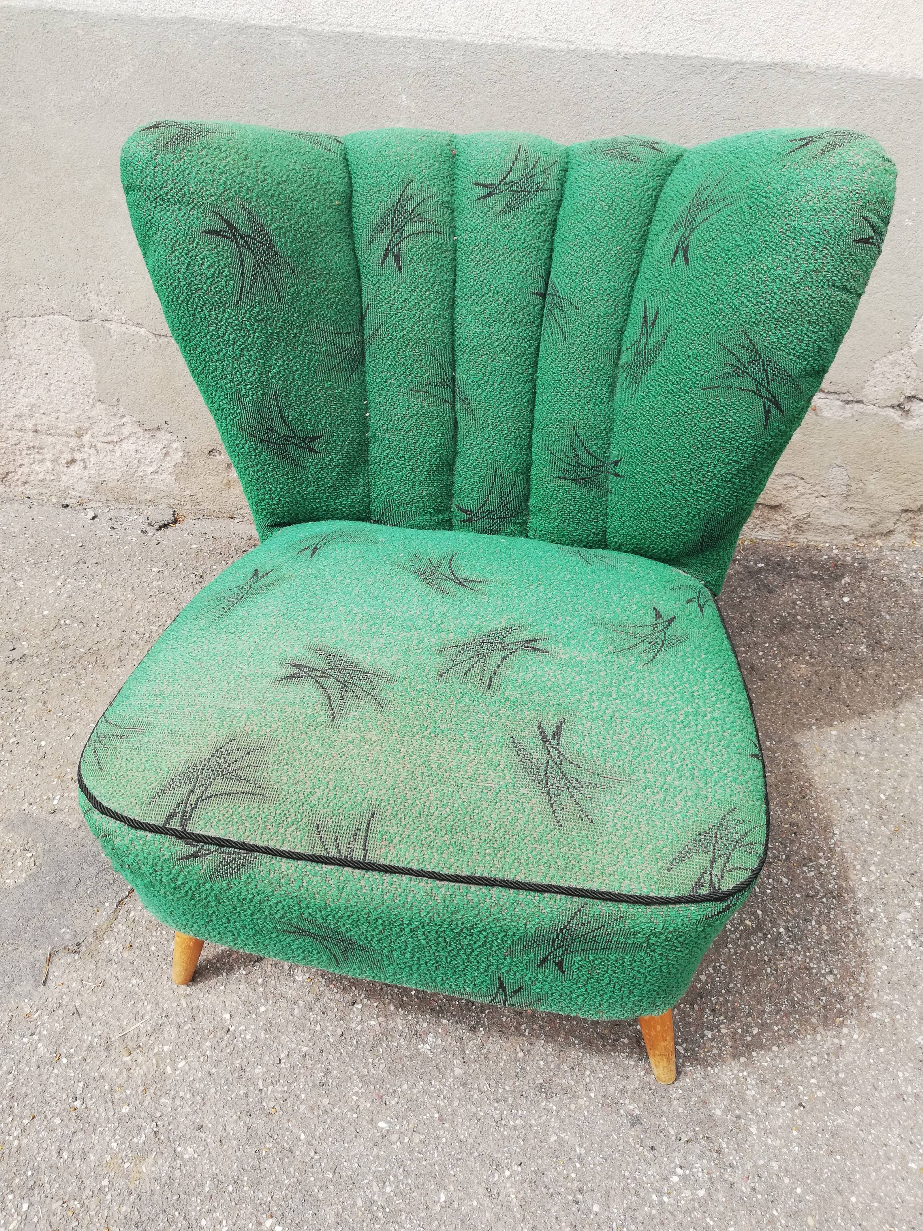 Fauteuil cocktail vert