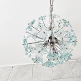 Mid century glass sputnik chandelier, 1970s