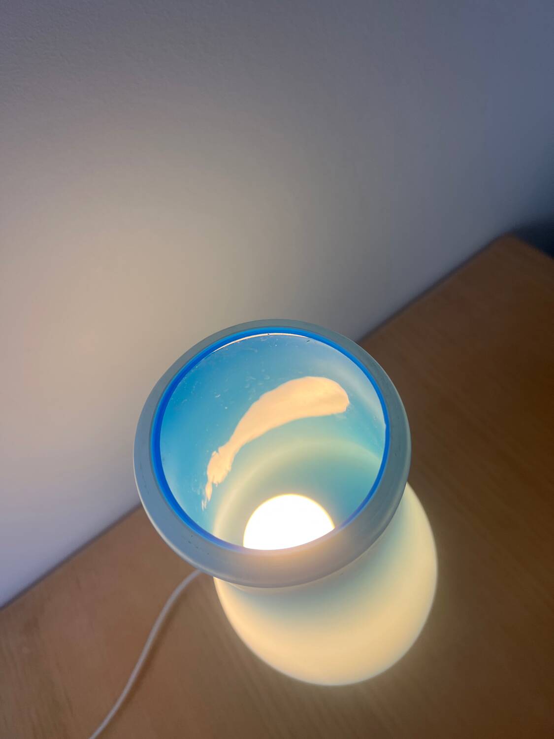 Vintage IKEA mylonit blue lamp
