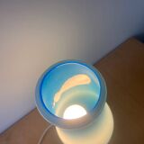 Lampe vintage IKEA mylonit bleue