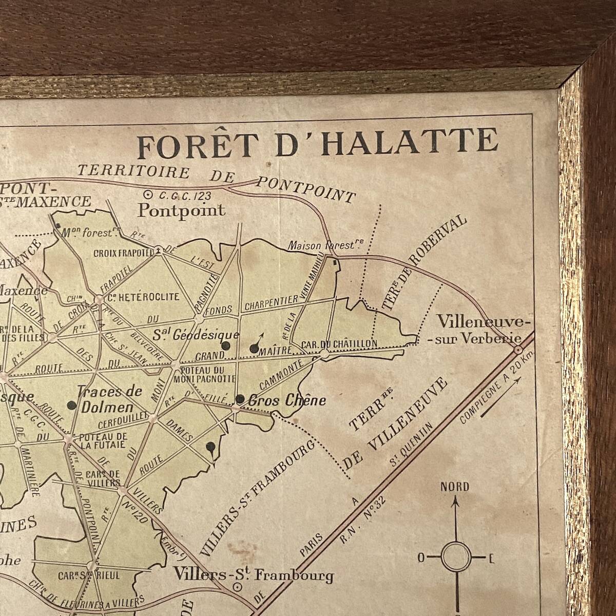 Cartes de la forêt d'Halatte et de ses environs. 1900
