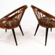 Pair of Yngve Ekström Circle Chairs for Swedese, Sweden 1950s – Original Up