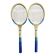 Pair of Vintage Tennis Rackets MAJESTIC Wood 1950s #D581