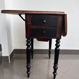 Louis Philippe bedside table with flaps