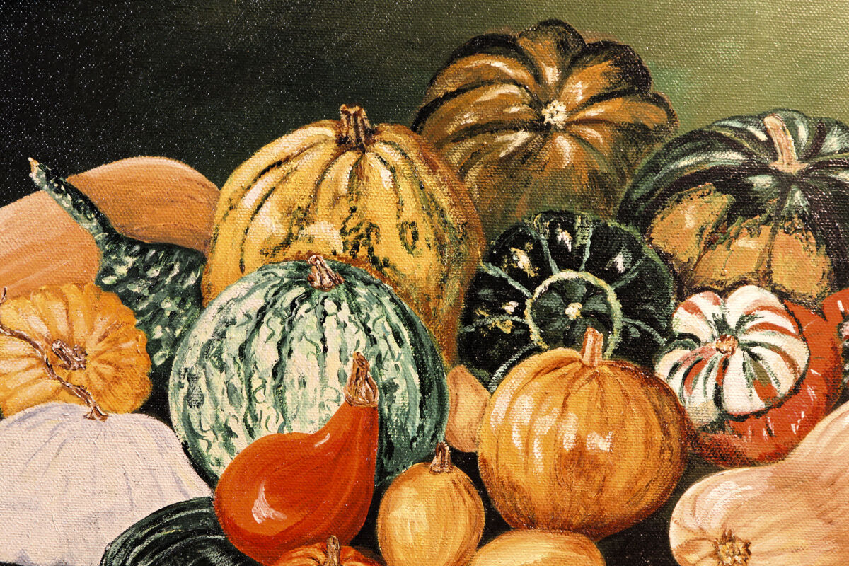 Still Life with Vegetables, signed